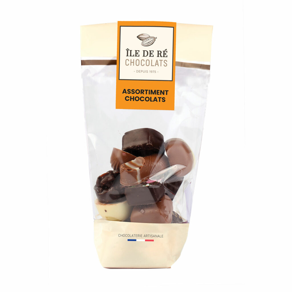 Tablette de Chocolat au Lait Fourrée Praliné - ILE DE RE CHOCOLATS